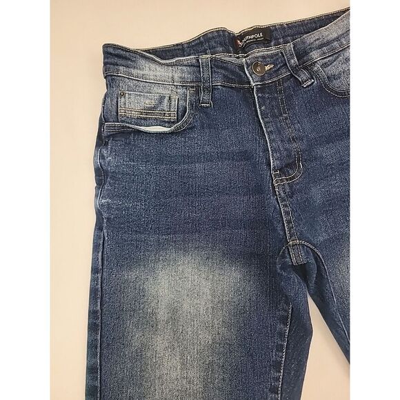 Vintage Southpole Bermuda Jean Shorts Men's 30x11 Y2K Jorts Acid Wash Preppy - Picture 3 of 12